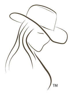 Cowgirl Line Drawing, TSD Logo, Trademarked