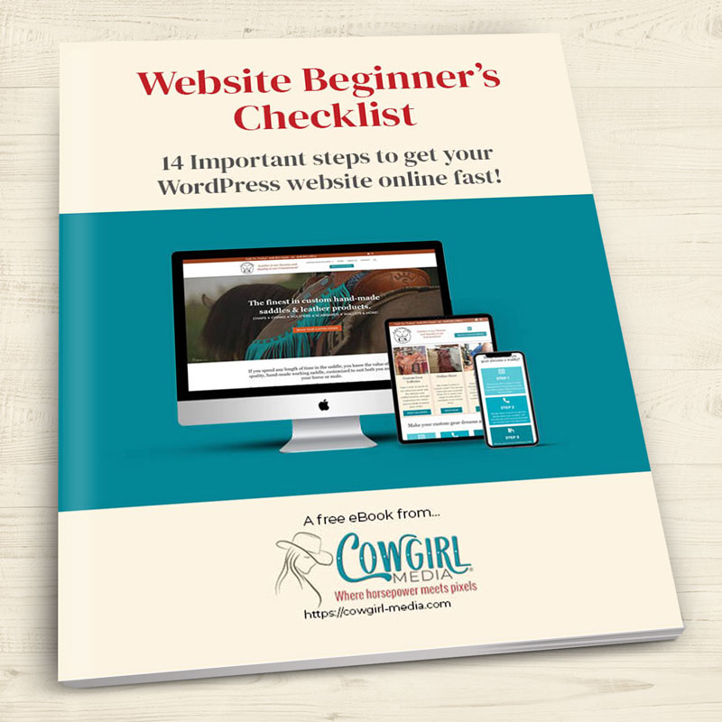 Website Beginner's Checklist eBook image