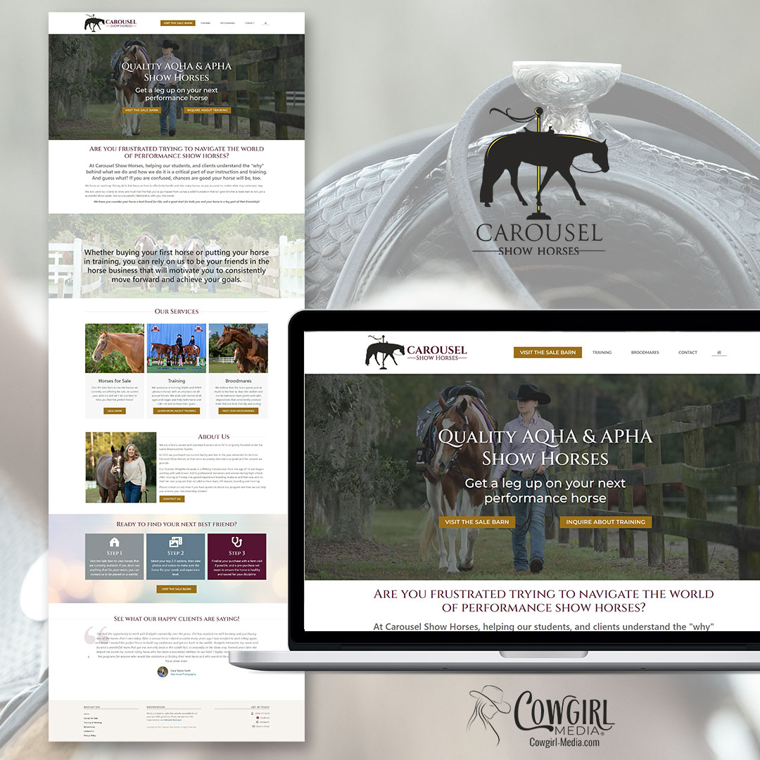 Carousel Show Horses website