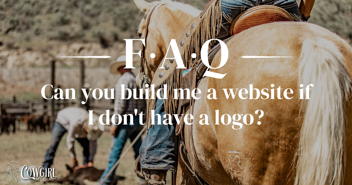 Can you build me a website if I don't have a logo?
